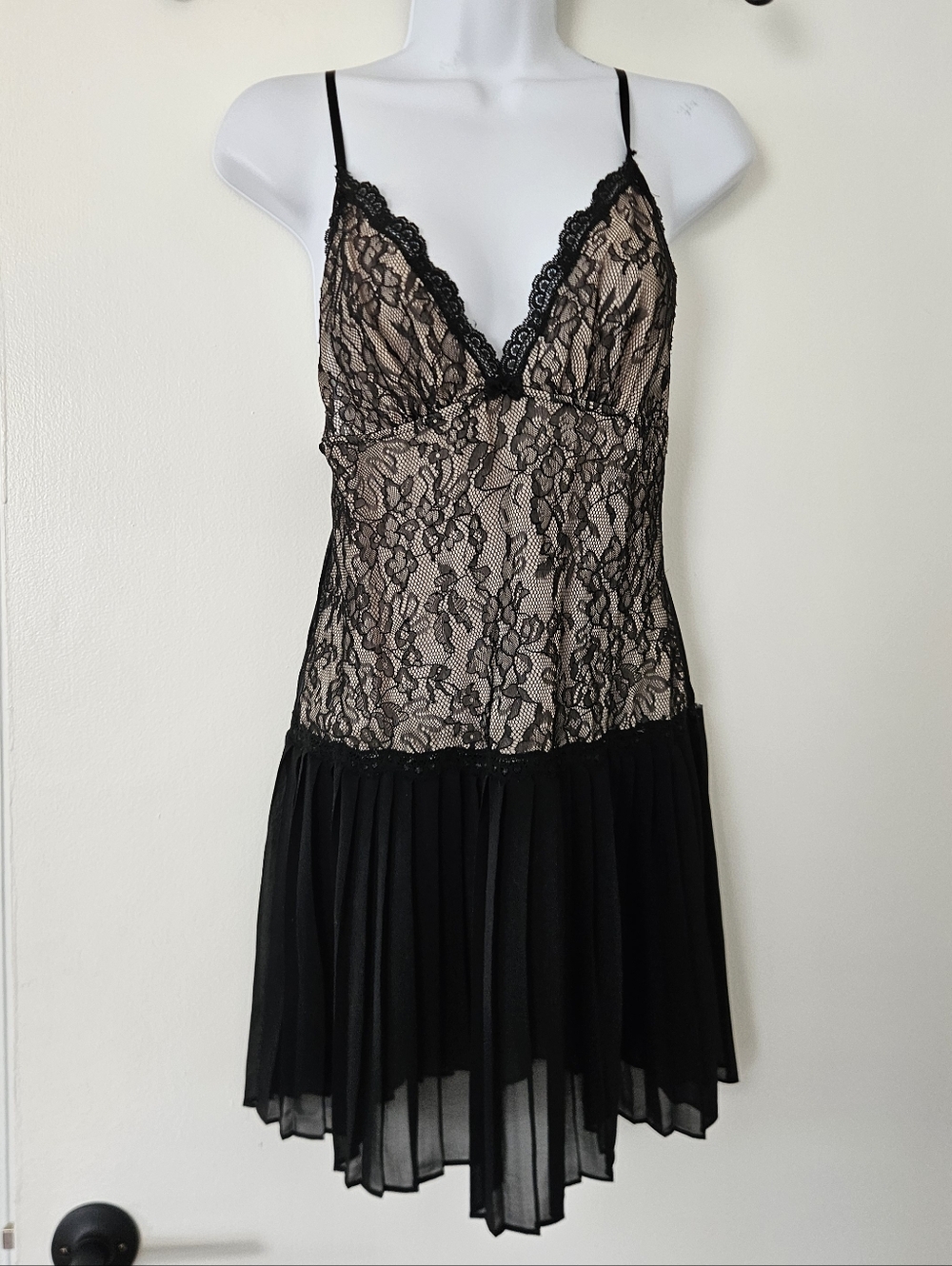 Oscar de la Renta Pink Label Nightie S Y2K Babydoll Whimsigoth Slip Dress Sheer